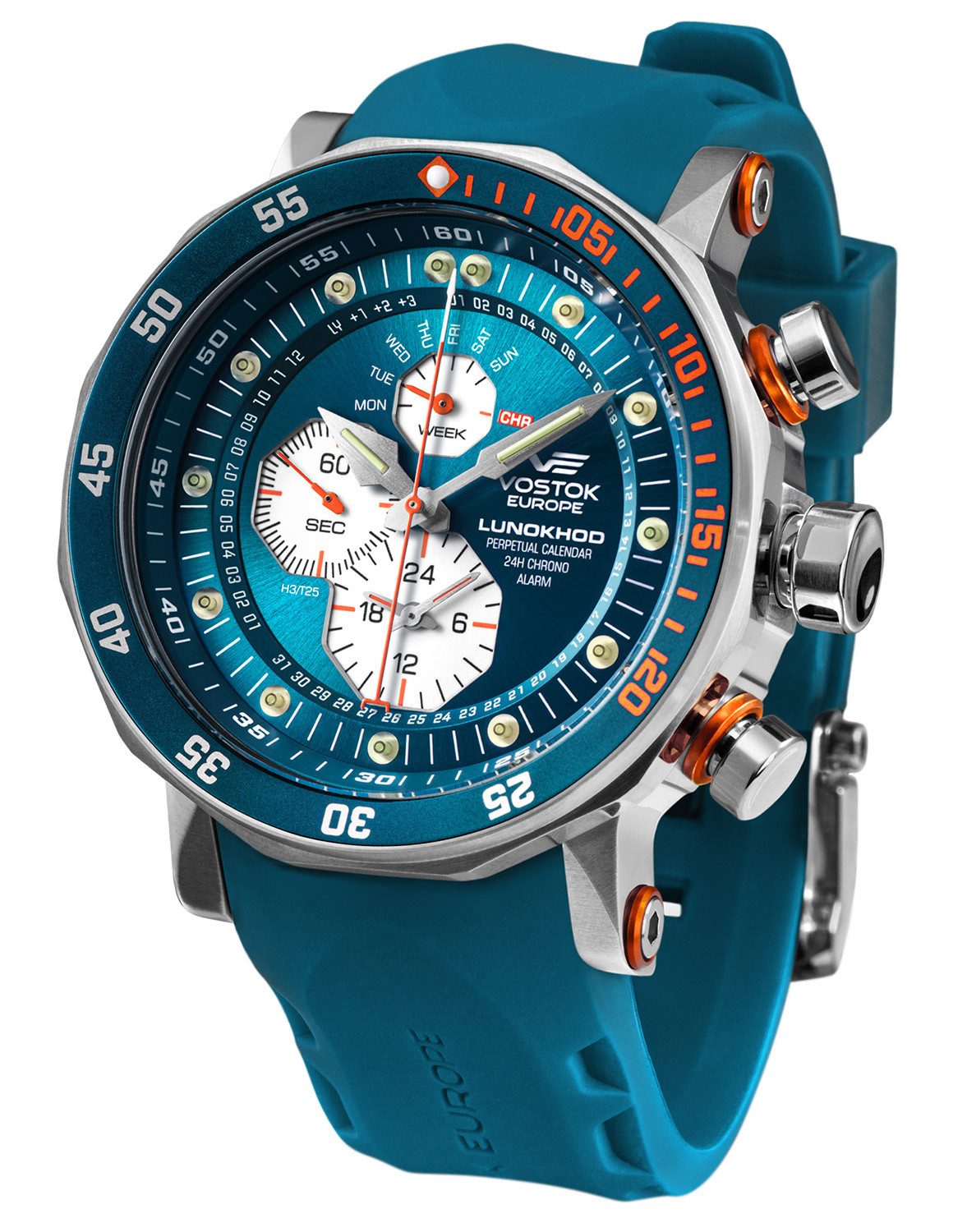 Quarzuhr Multifunktion Lunokhod 2 Blau