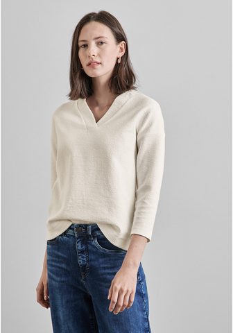 STREET ONE 3/4-Arm-Shirt su V-Ausschnitt