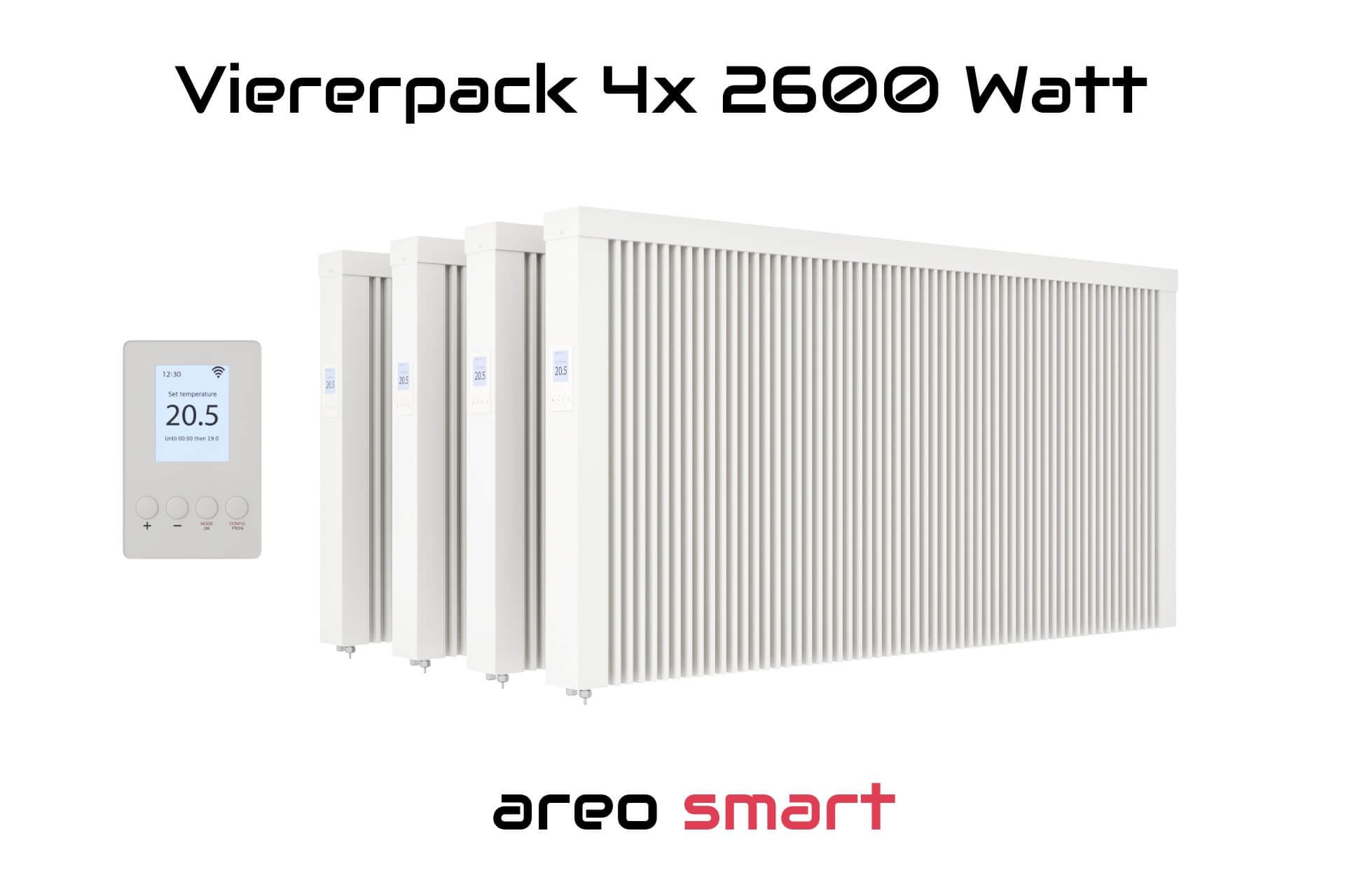 eVARMO Elektro-Heizkörper Paketset Flächenspeicherheizung areo smart günstig online kaufen