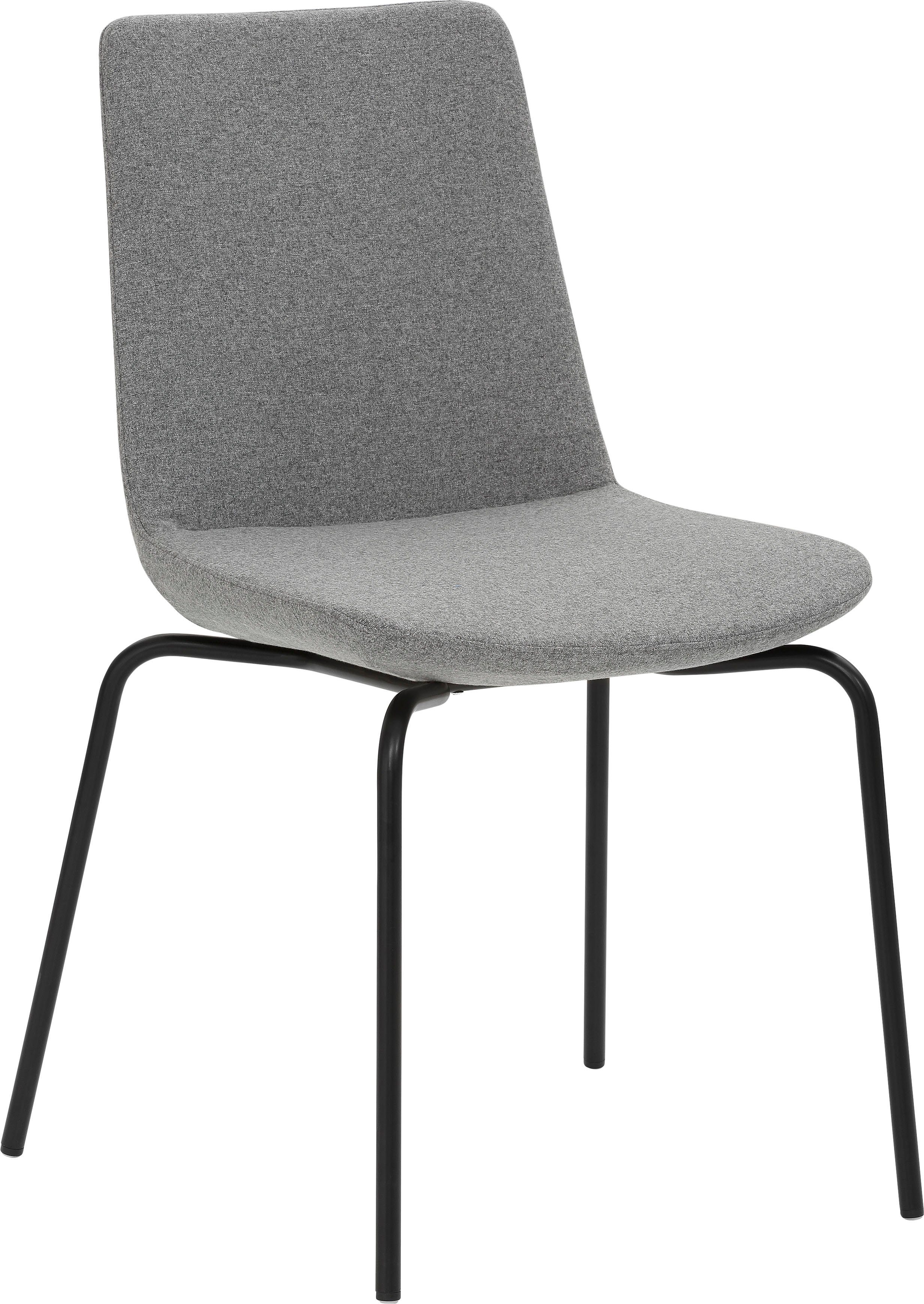 Mayer Sitzmöbel 4-Fußstuhl myHELIOS (1 St) Grau-meliert | schwarz | Grau-meliert