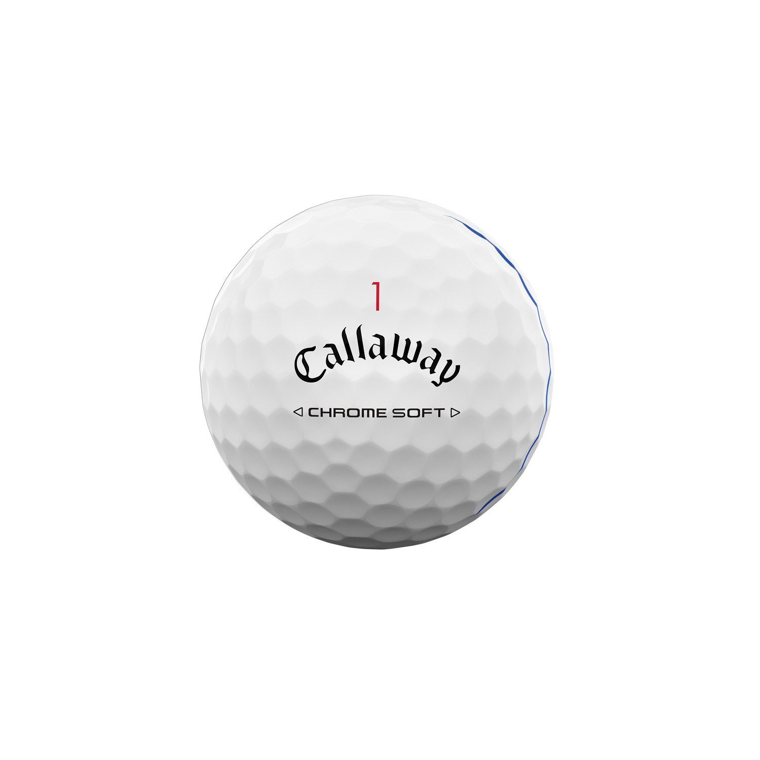 Callaway Golfball Chrome Soft Triple Track 12er Pack (1-St), Triple Track Alignment Linien