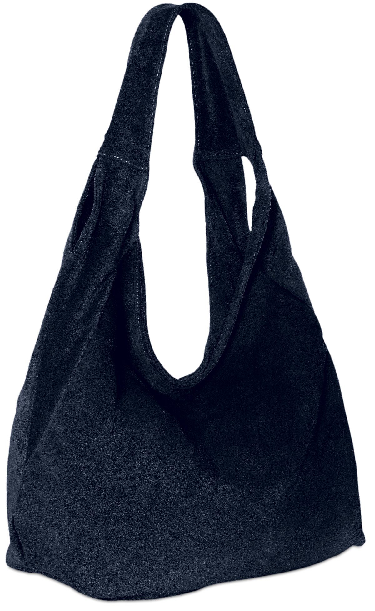 Caspar Schultertasche Große Damen Ledertasche Hobo Bag - PREMIUM LINE - Mod günstig online kaufen