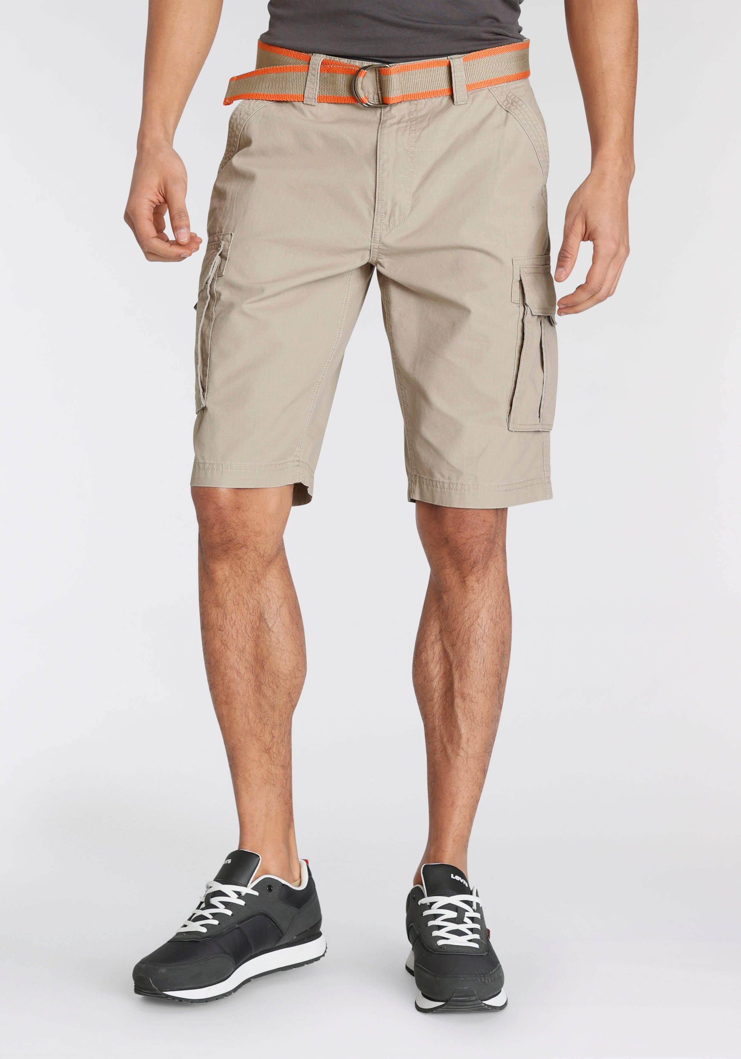 John Devin Cargobermudas (Set, 2-tlg., mit Gürtel) beige | Cargoshorts