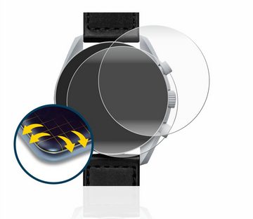 BROTECT Full-Screen Schutzfolie für Omega x Swatch Speedmaster Moonswatch, Displayschutzfolie, 2 Stück, 3D Curved klar
