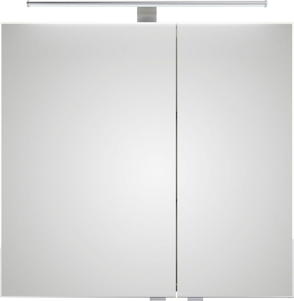 PELIPAL Spiegelschrank Serie 6005 Sprint Weiß Glanz | Weiß Glanz | Spiegelschränke