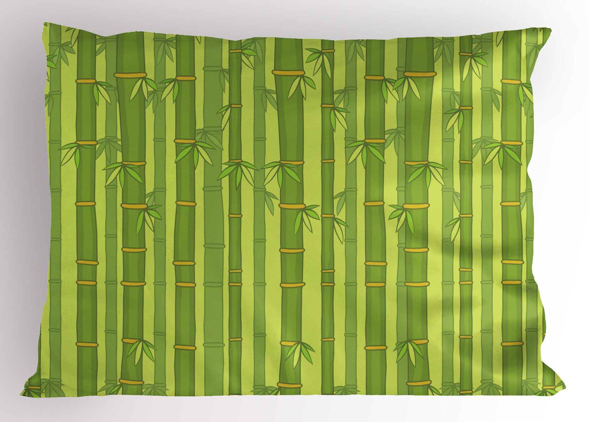 Size Stück), Abakuhaus Kopfkissenbezug, Bamboo Tubes Geäst Dekorativer (1 Queen Forest Gedruckter Kissenbezüge Kunst