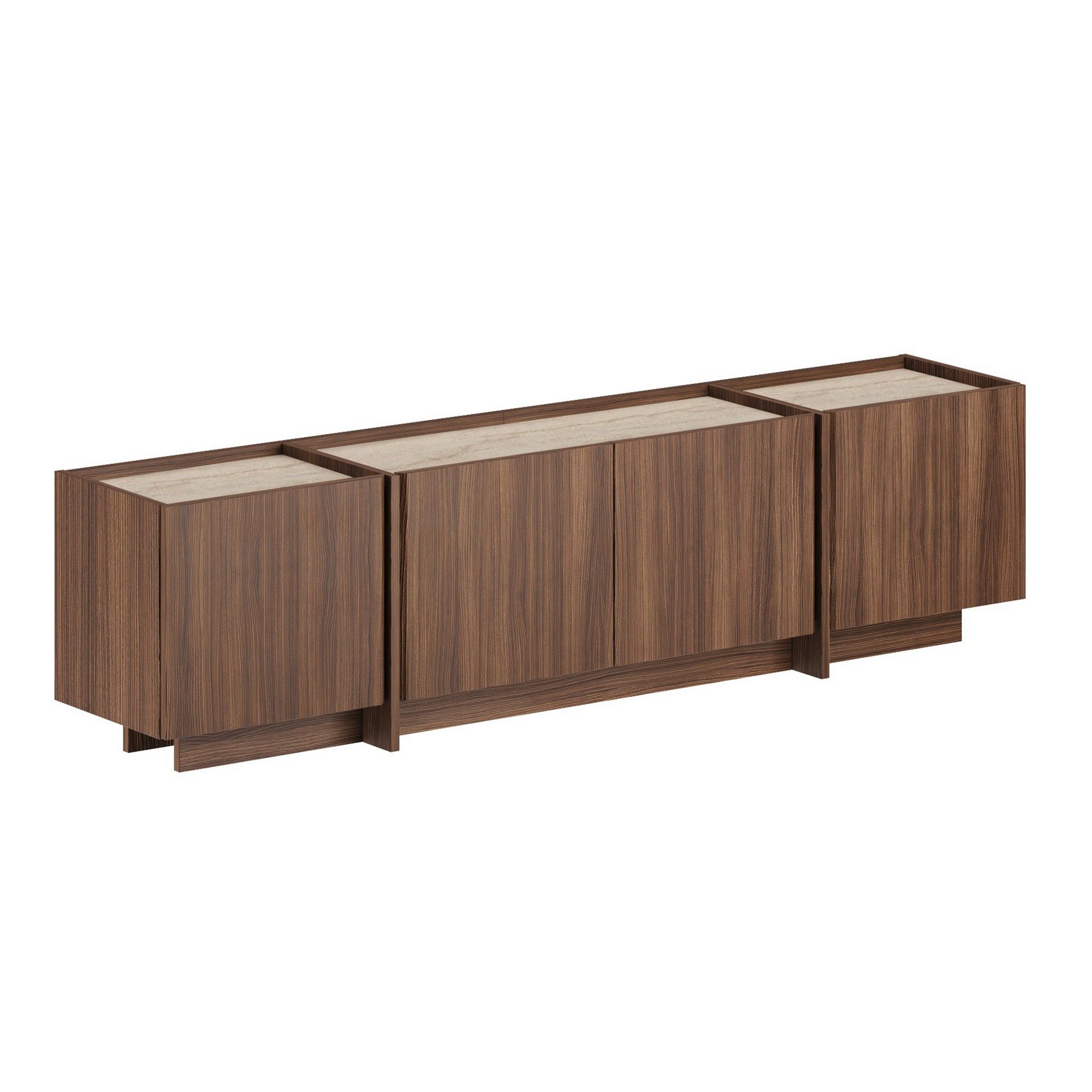 Skye Decor TV-Board Japandi Lowen (Packung, 1 St., 1 Side Board), TV-Lowboard 180 cm mit Stauraum Soft-Close