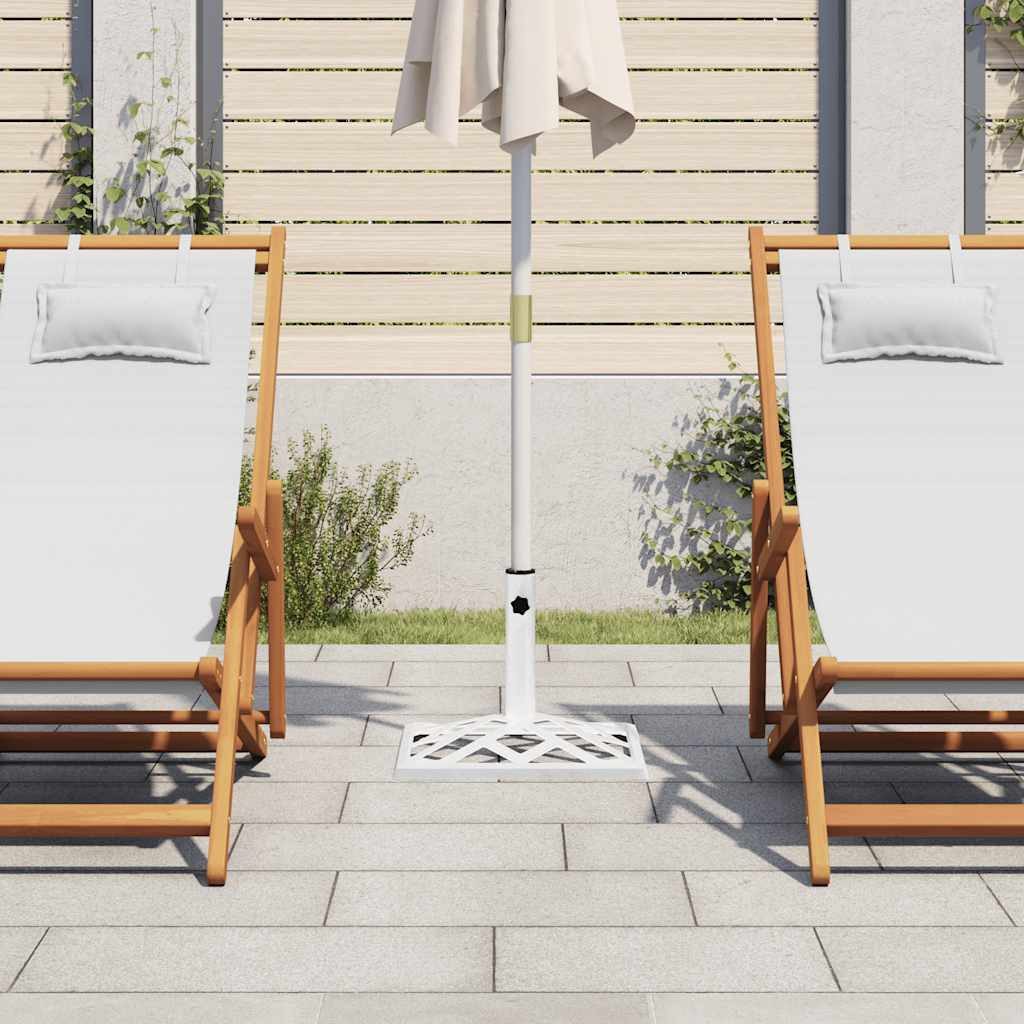 vidaXL Schirmhalter Sonnenschirmständer Weiß 44x44x31 cm günstig online kaufen