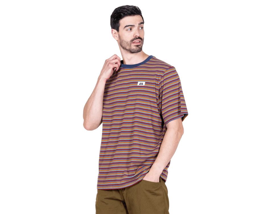 Mountain Equipment Kurzarmshirt Lava Mens Tee Stanage Stripe