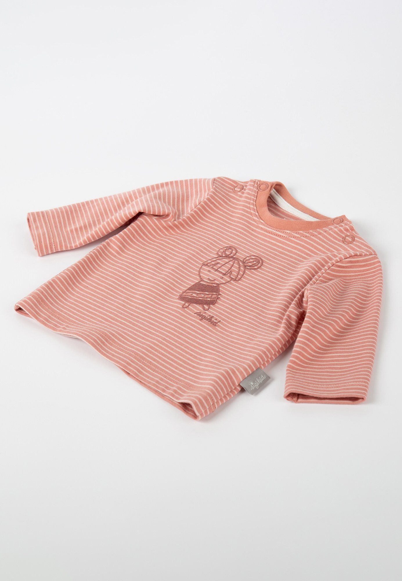 Shirt rosa Langarmshirt (1-tlg) Baby Langarmshirt Sigikid