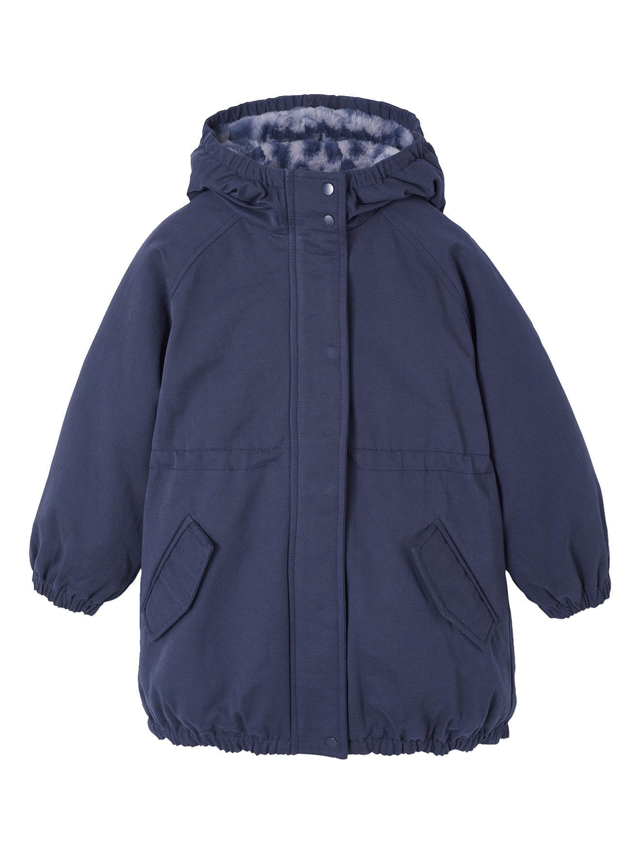 vertbaudet Parka Mädchen Winterjacke mit Webpelzfutter