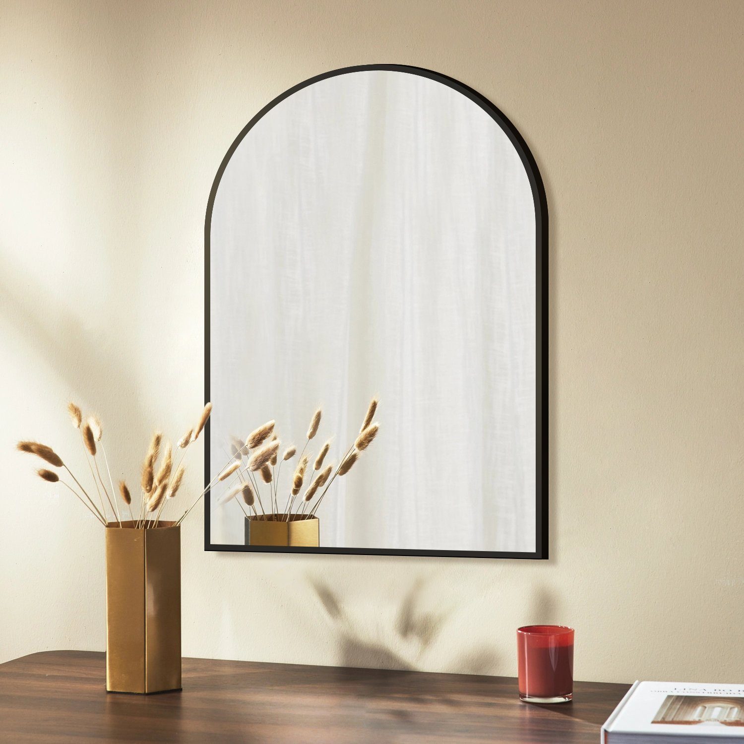 Boromal Wandspiegel 60x80 cm Badspiegel Spiegel Bad Wand Schminkspiegel Sch günstig online kaufen