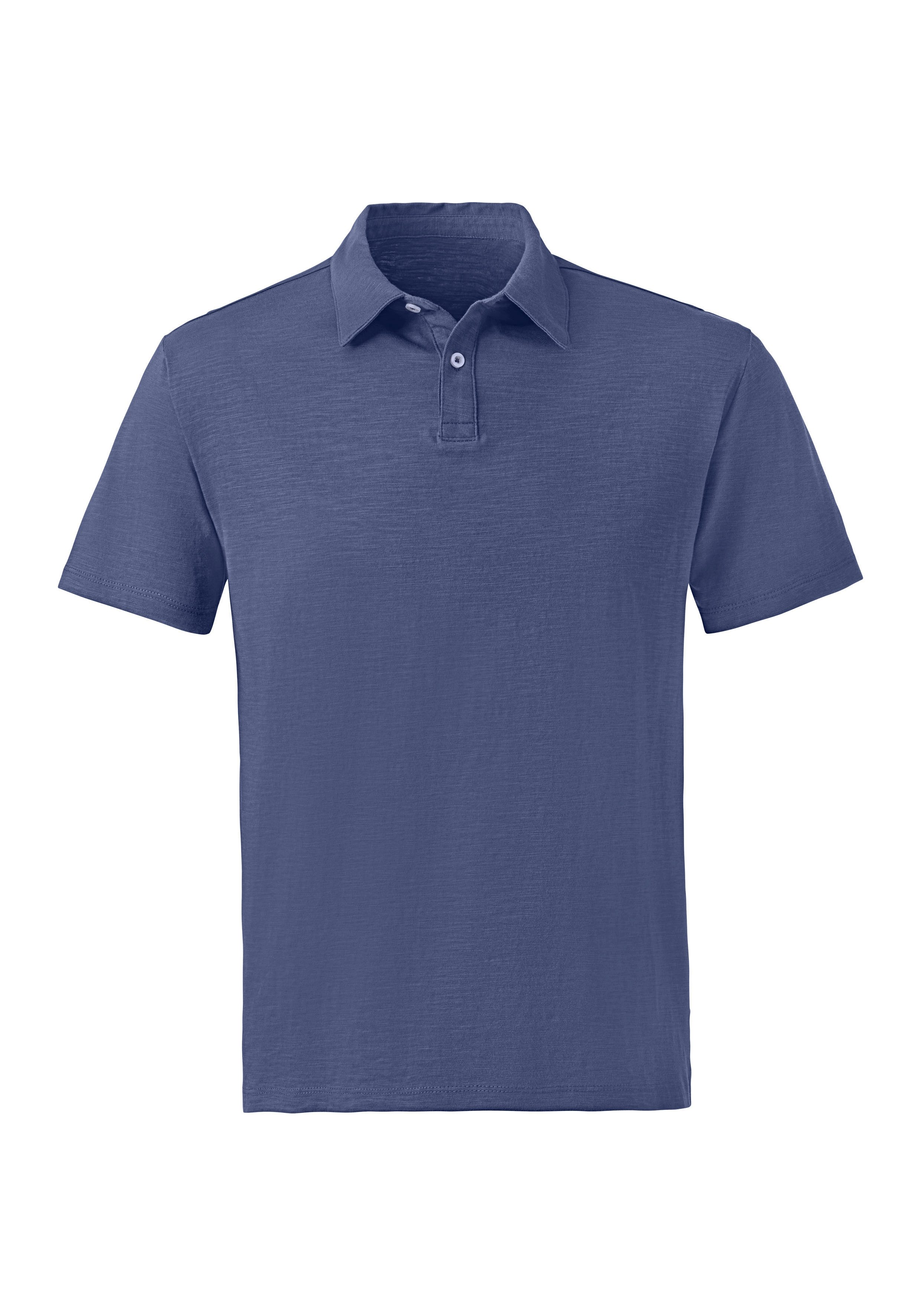 Poloshirt mit Slub-Garn Struktur