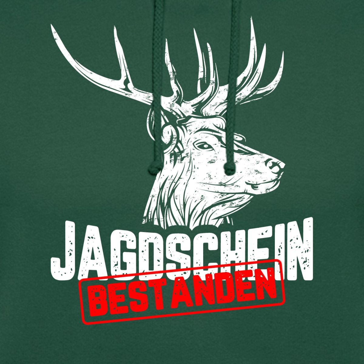 Spreadshirt Hoodie Jagdschein Bestanden, Jagdprüfung Unisex Hoodie (1-tlg)