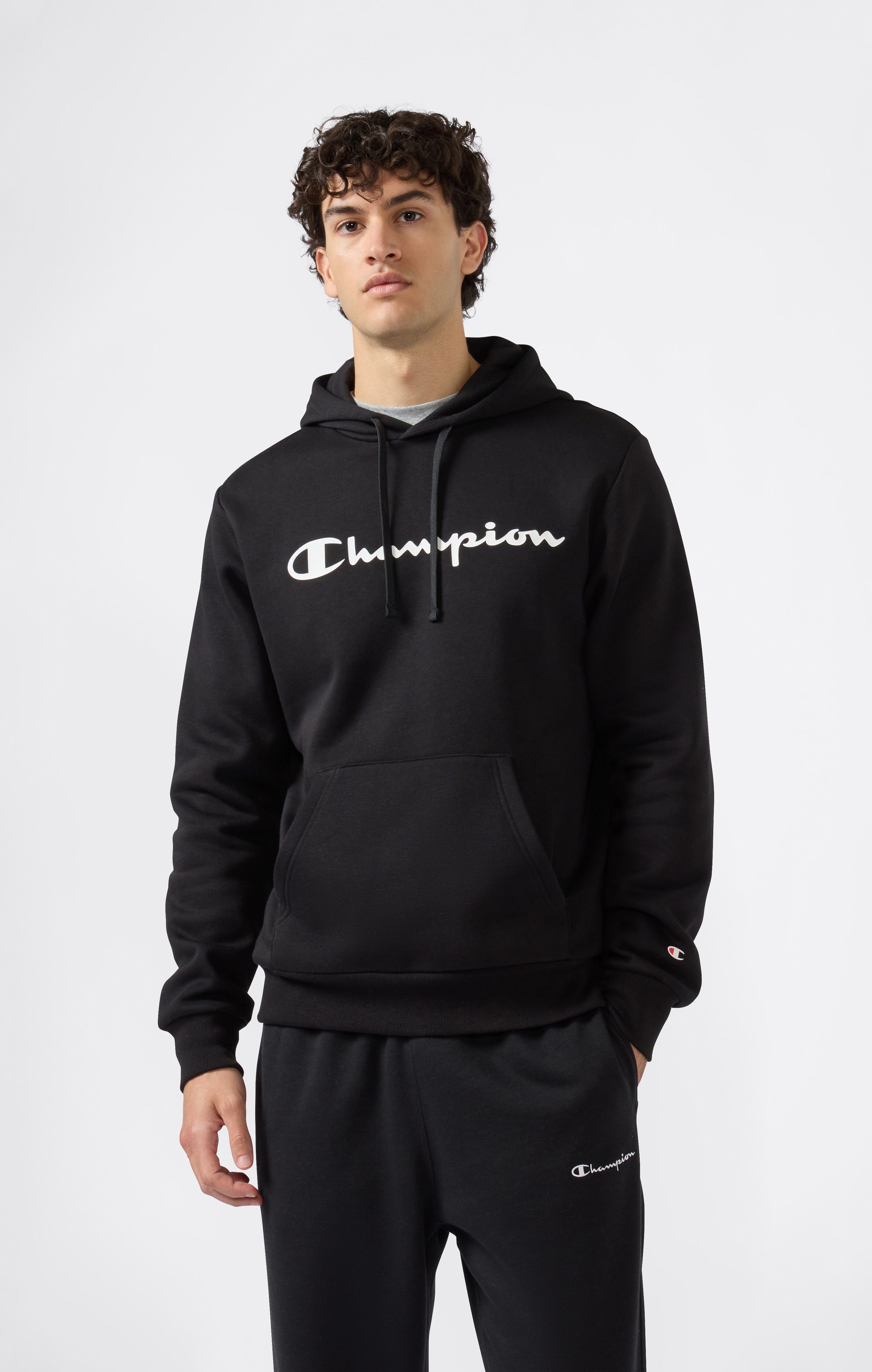 Champion Kapuzensweatshirt BASICS Fleece Hoodie Large Logo (1-tlg) günstig online kaufen