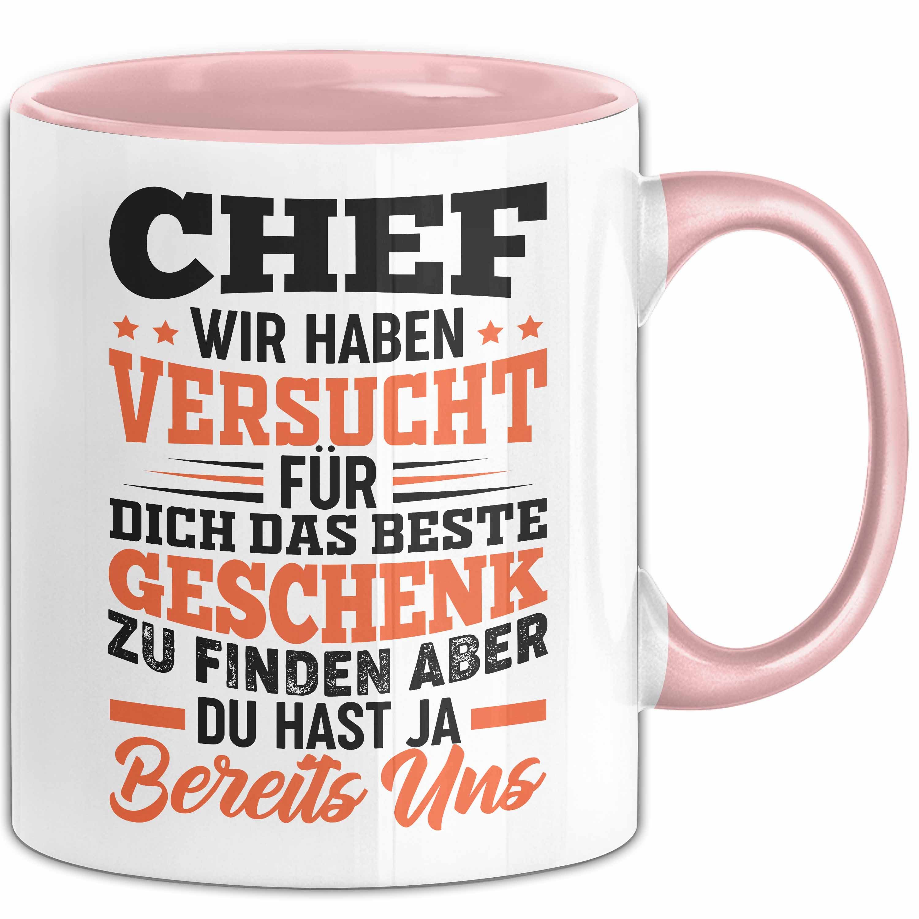 Trendation Tasse Chef Geschenk Tasse Wir Haben Versucht Das Beste Geschenk Für Dich Zu