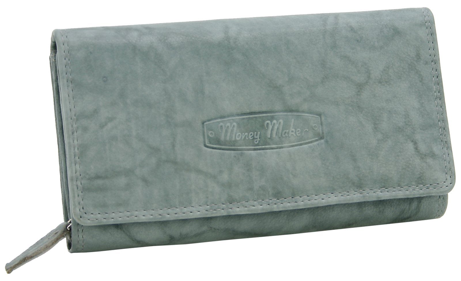 Money Maker Geldbörse - Großes Damen Echt-Leder Portemonnaie, Geldbeutel mit RFID-Schutz