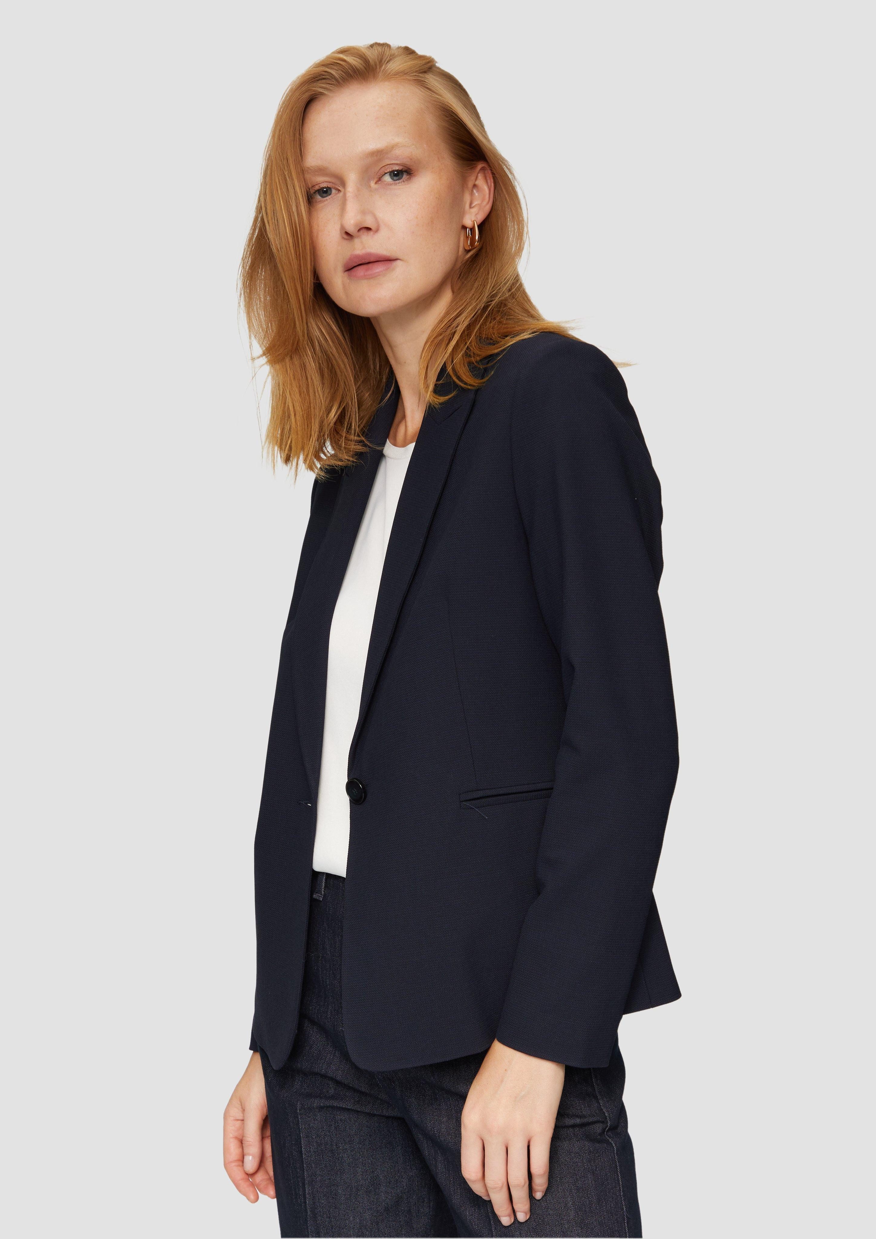 s.Oliver BLACK LABEL Jackenblazer Taillierter Blazer günstig online kaufen