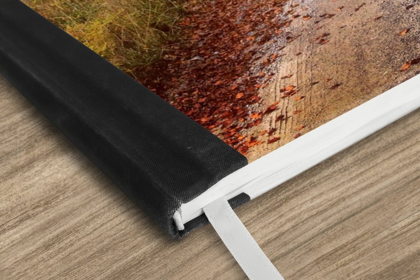 Thumbnail - MuchoWow Notizbuch Herbst - Herbstblätter - Weg - Wald, Notebook, Notizblock a5, Tagebuch, Journal Liniert