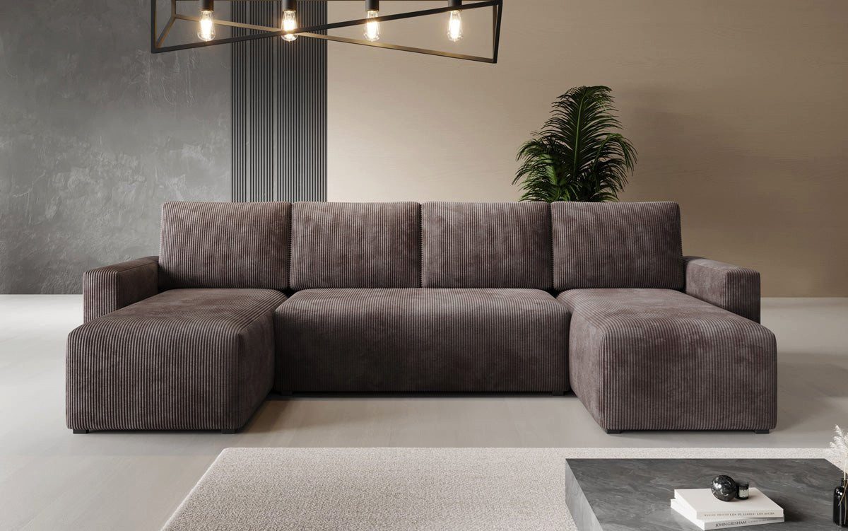 Luxusbetten24 Schlafsofa Designer Sofa Melva U, günstig online kaufen