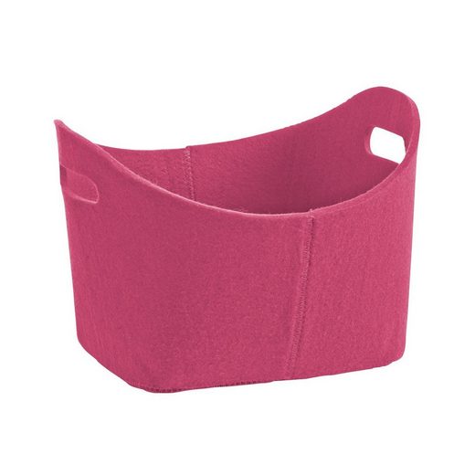 Zeller Present Aufbewahrungskorb, oval, aus Filz, Ordnungskorb aus