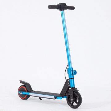 Vankel Cityroller 6.5 Zoll Faltbarer E Scooter für 6-12 Jahren Kinder, 150,00 W, 12,00 km/h, 150W motor bis zu 12 km/h LED Display, Leichter Elektroroller mit EBS