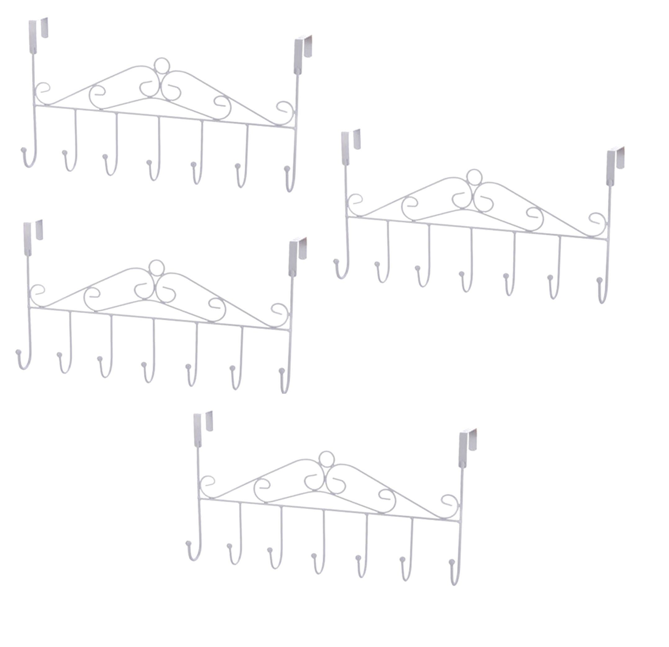BAYLI Türgarderobe 4er Set Türgarderobe Metall für Montage über der Tür, Kl günstig online kaufen