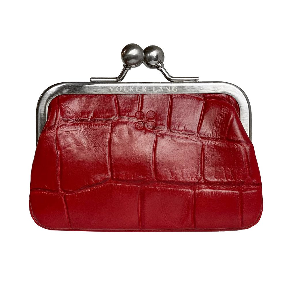 VOLKER LANG Bügelbörse MINNIE - Praktisches Damen Bügeletui im Kartenformat aus Leder