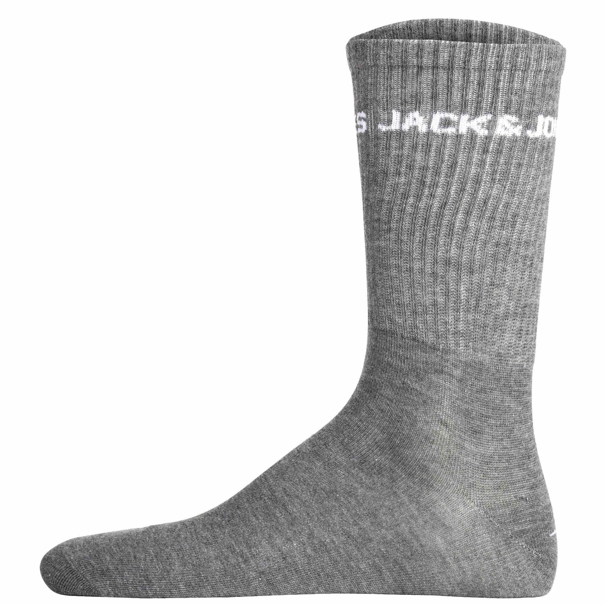 Jack & Jones Sportsocken Herren Socken 12er Pack Baumwolle JACLOGO 12 PACK (Packung, 12er Pack)