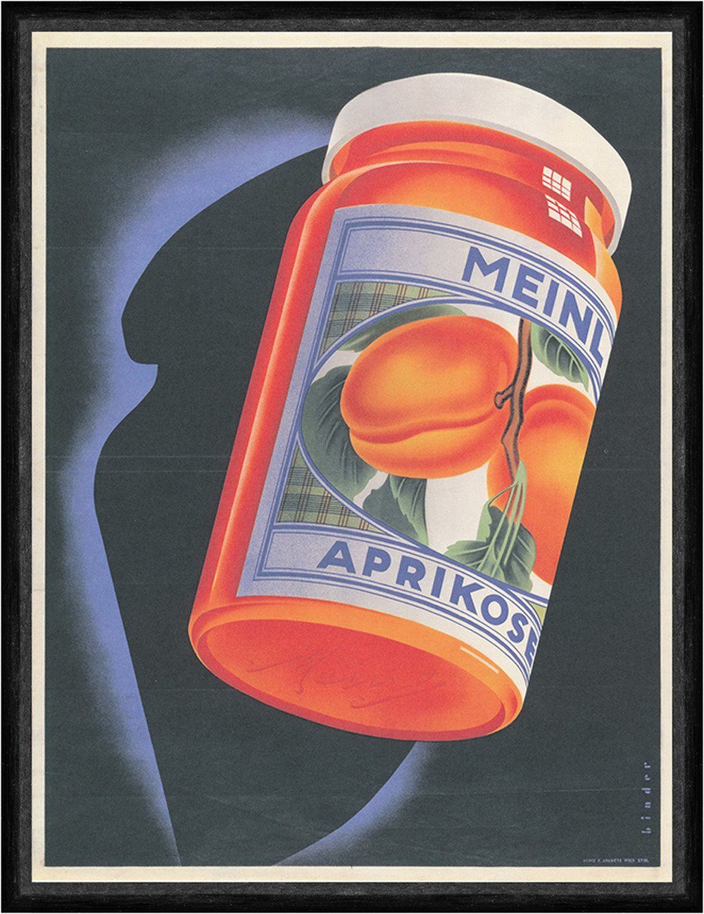 Kunstdruck Meinl Aprikosenmarmelade Konfitüre Unternehmen Plakat Faks_Werbung 43, (1 St)