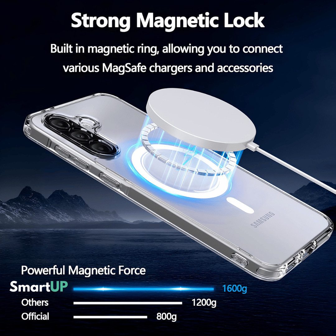 SmartUP Smartphone-Hülle + 2X Schutzglas für Samsung Galaxy A27 5G Panzerfolie MagSafe Case 9H 6,7, MagSafe-Technologie, präzise Aussparungen – Bild 3 von 5