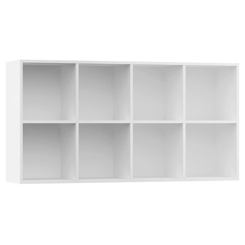 Holzwerkstoff furnicato 66×30×130 cm Weiß Bücherregal/Sideboard Bücherregal