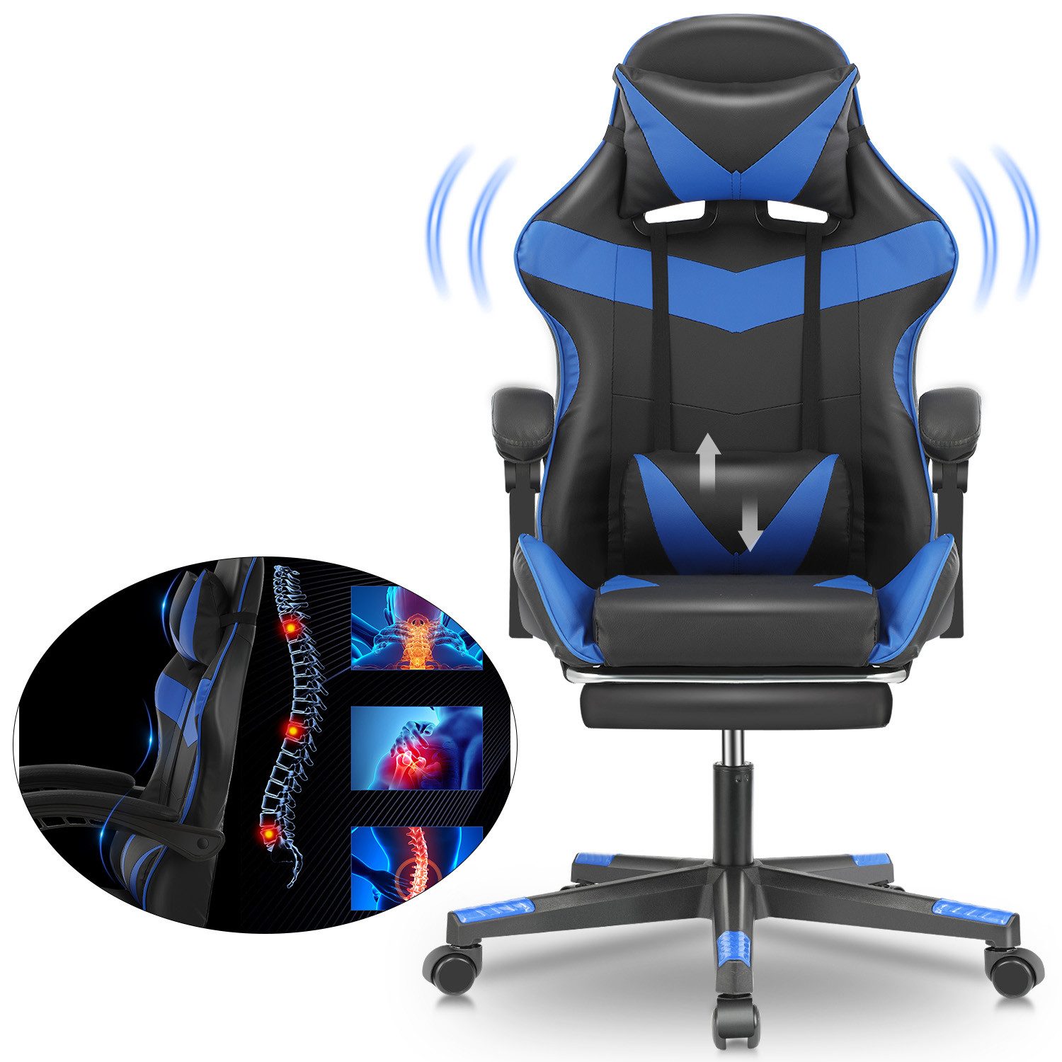 LETGOSPT Gaming Chair Ergonomischer Gaming Stuhl günstig online kaufen