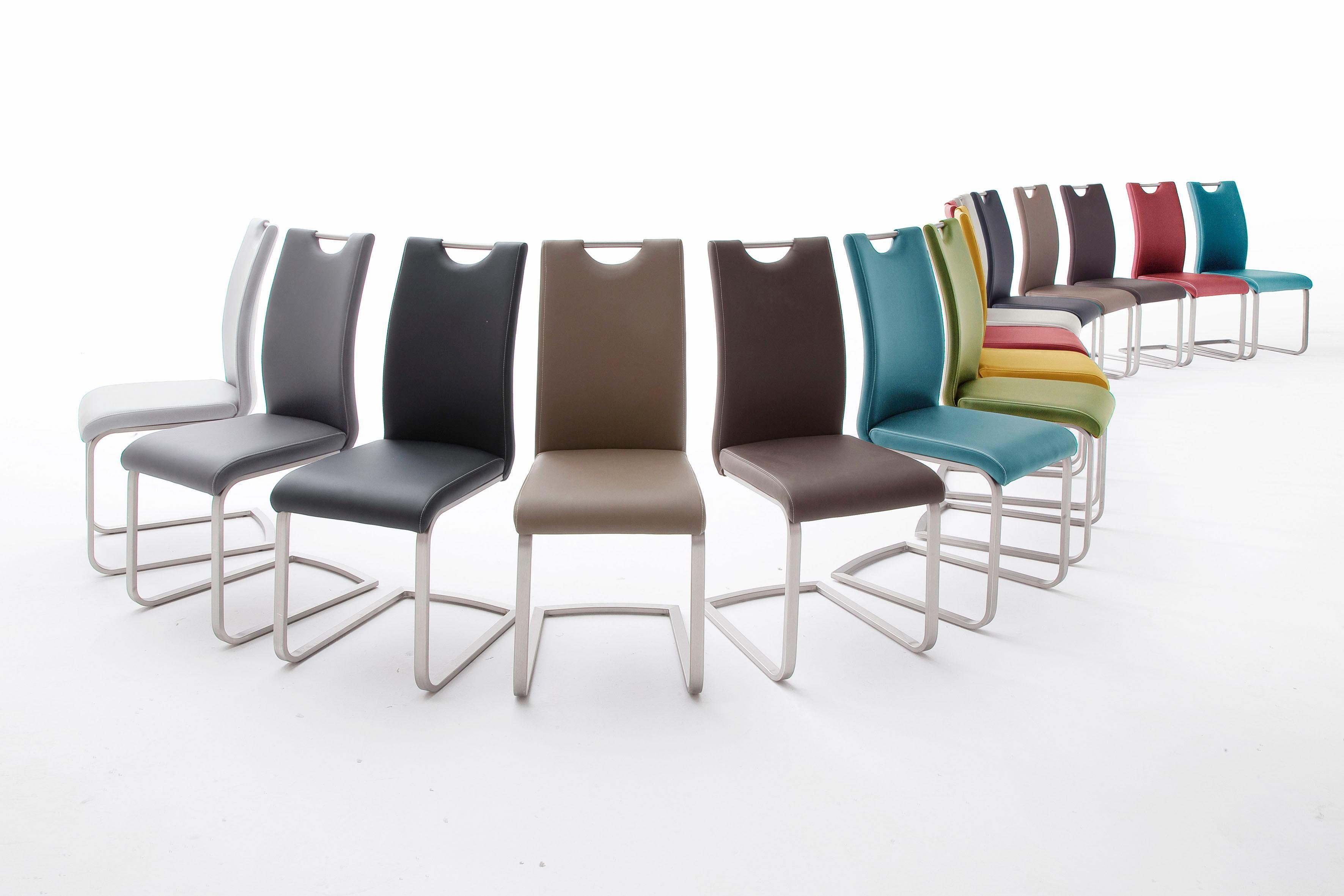 MCA furniture Freischwinger Paulo (Set, | Stuhl kg bordeaux St), 120 bis 4 bordeaux belastbar