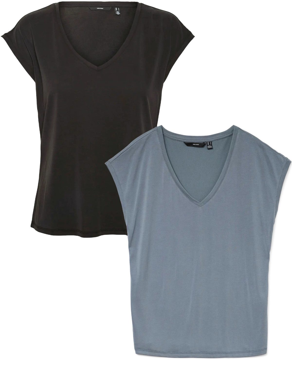 Vero Moda T-Shirt (2er-Pack) Basic Shirt günstig online kaufen
