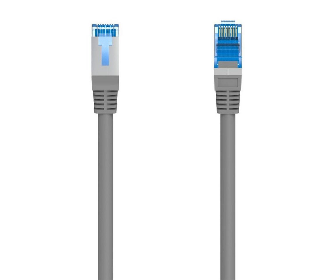 Hama Netzwerkkabel CAT-6, 1 Gbit/s, F/UTP geschirmt 10 m LAN-Kabel, RJ-45 (Ethernet), (1000 cm)