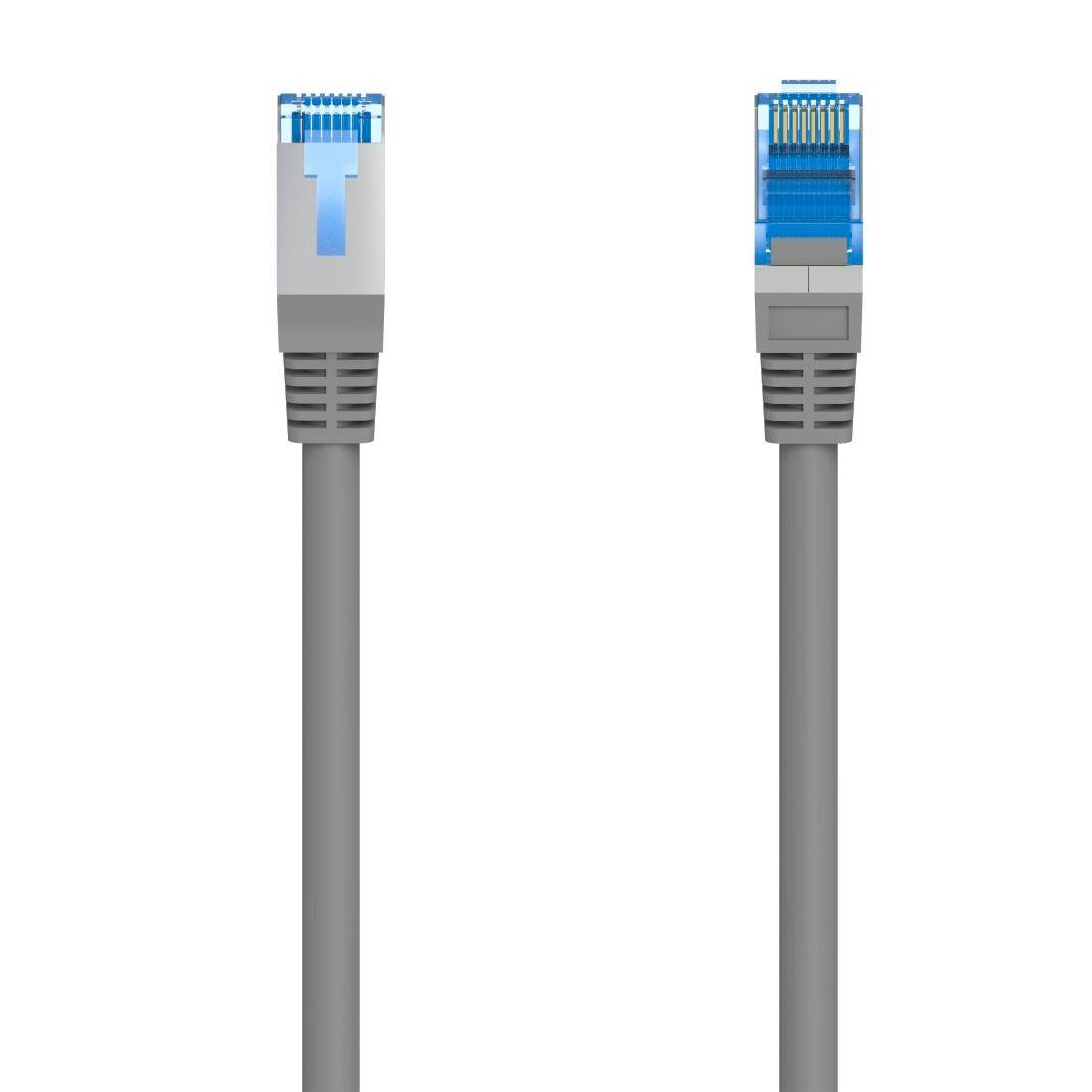 Hama Netzwerkkabel CAT-6, 1 Gbit/s, F/UTP geschirmt 10 m LAN-Kabel, RJ-45  (Ethernet), (1000 cm)