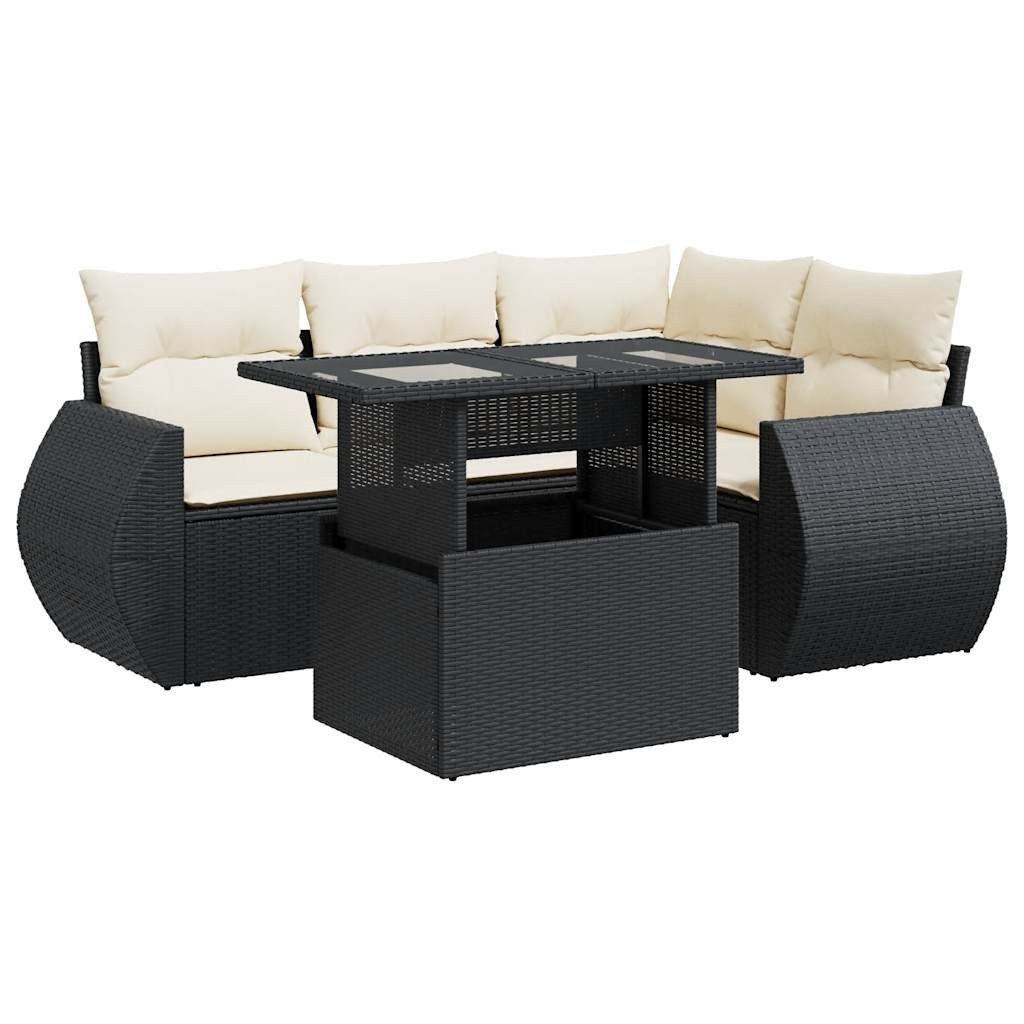 vidaXL Gartenlounge-Set 5-tlg. Garten-Sofagarnitur mit Kissen günstig online kaufen