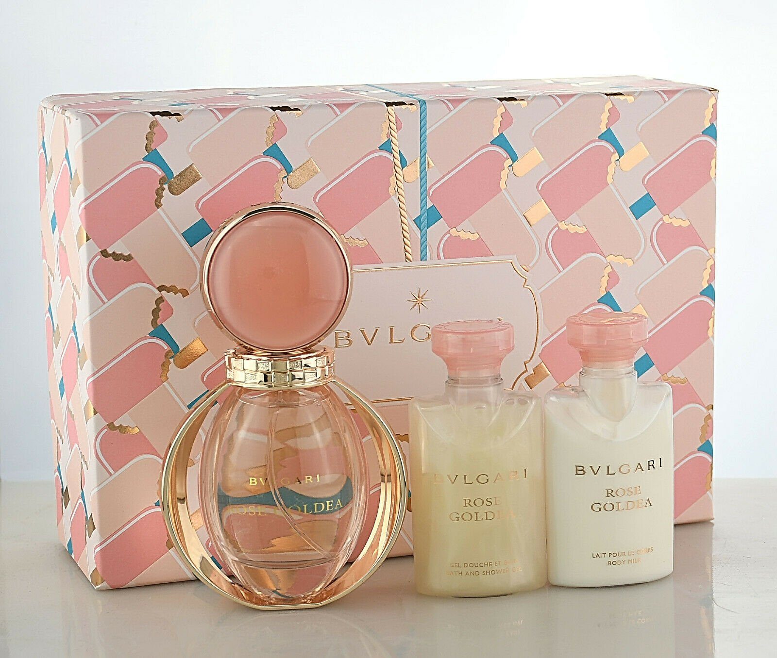 BVLGARI Duft-Set Bvlgari Rose Goldea EDP 50ml + Body Lotion 40ml + Shower Gel 40ml