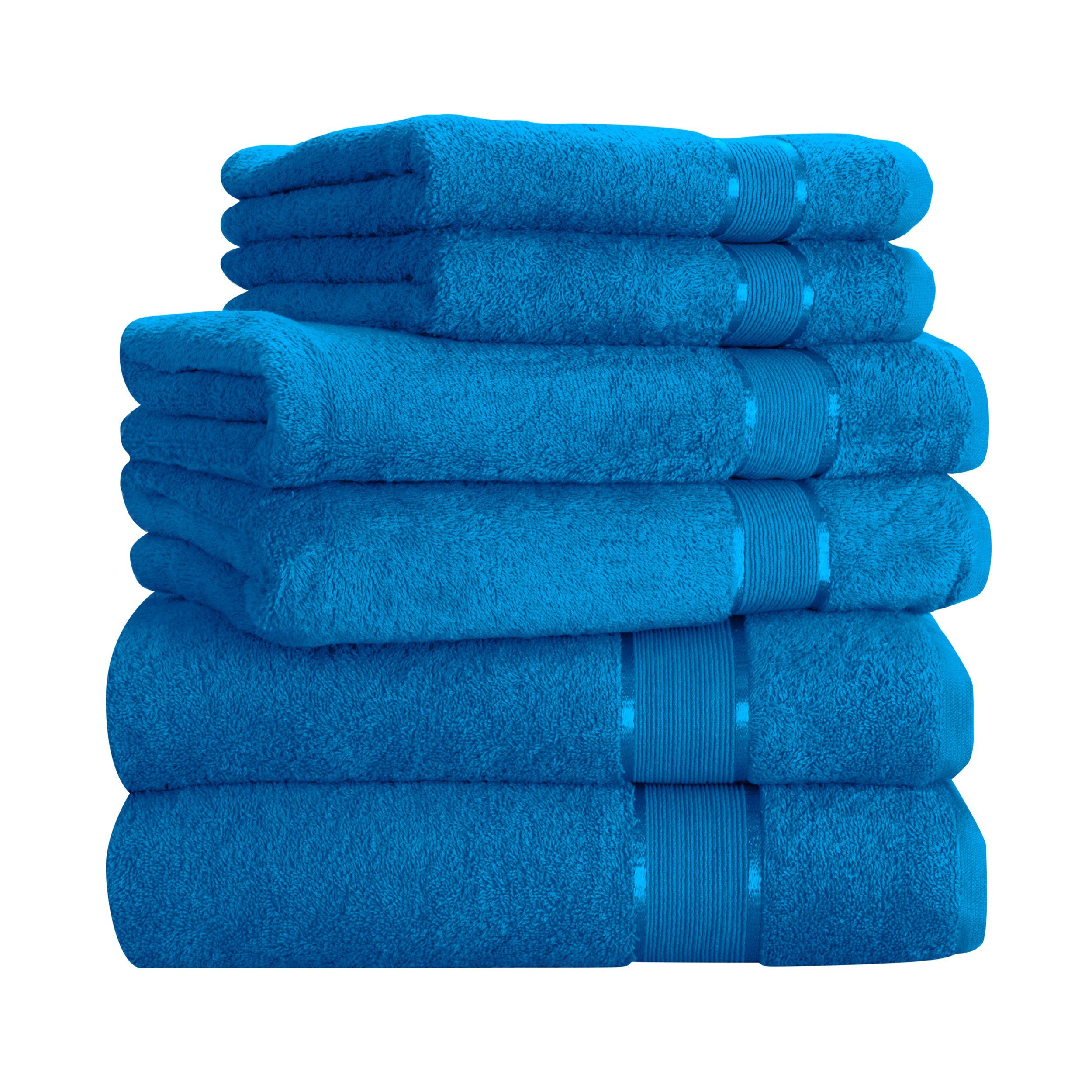 Frottee Handtuch, 100%_Baumwolle, Mixibaby Blau