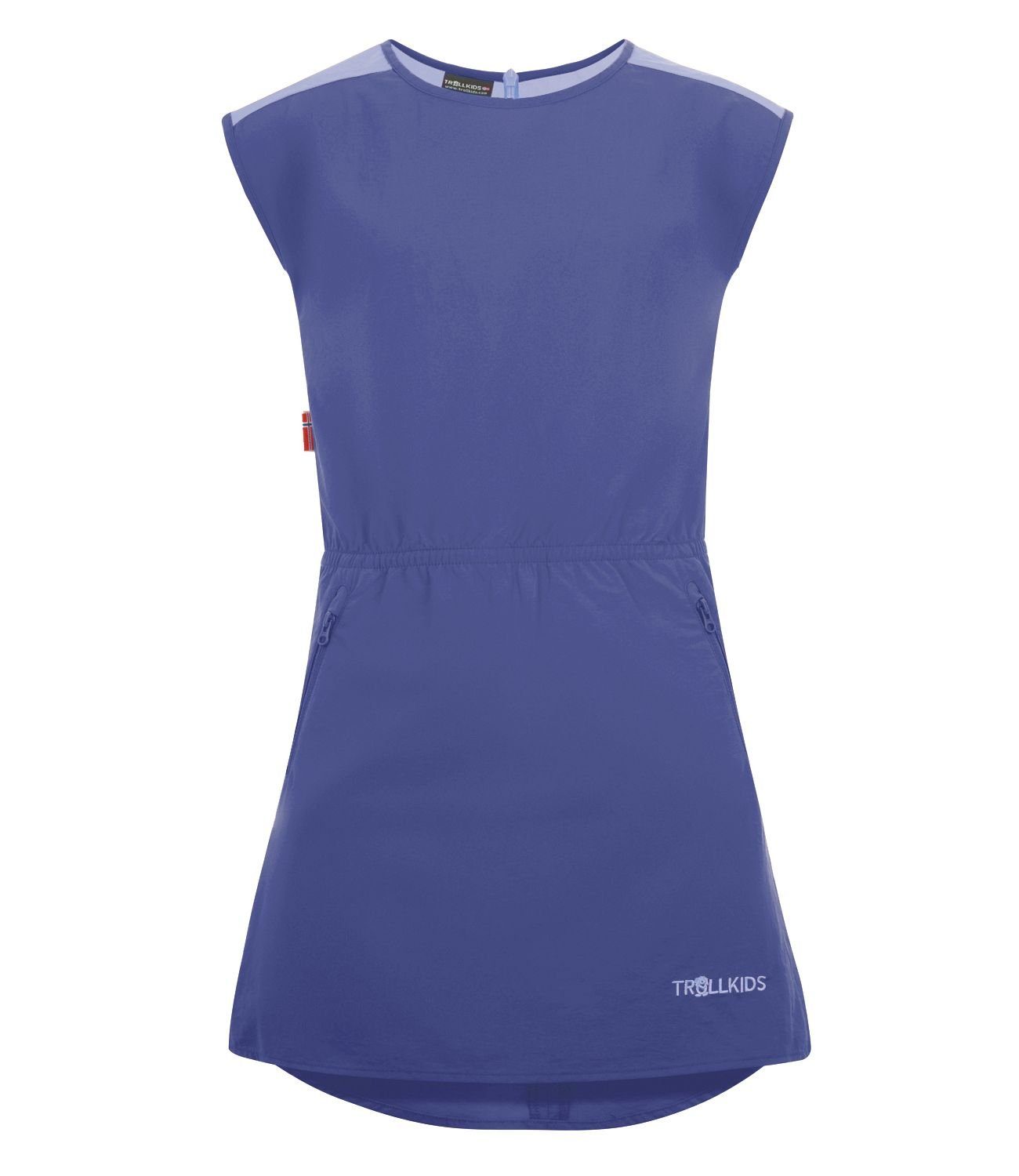 Dunkellila/Lavender Schnelltrocknend Arendal TROLLKIDS Jerseykleid