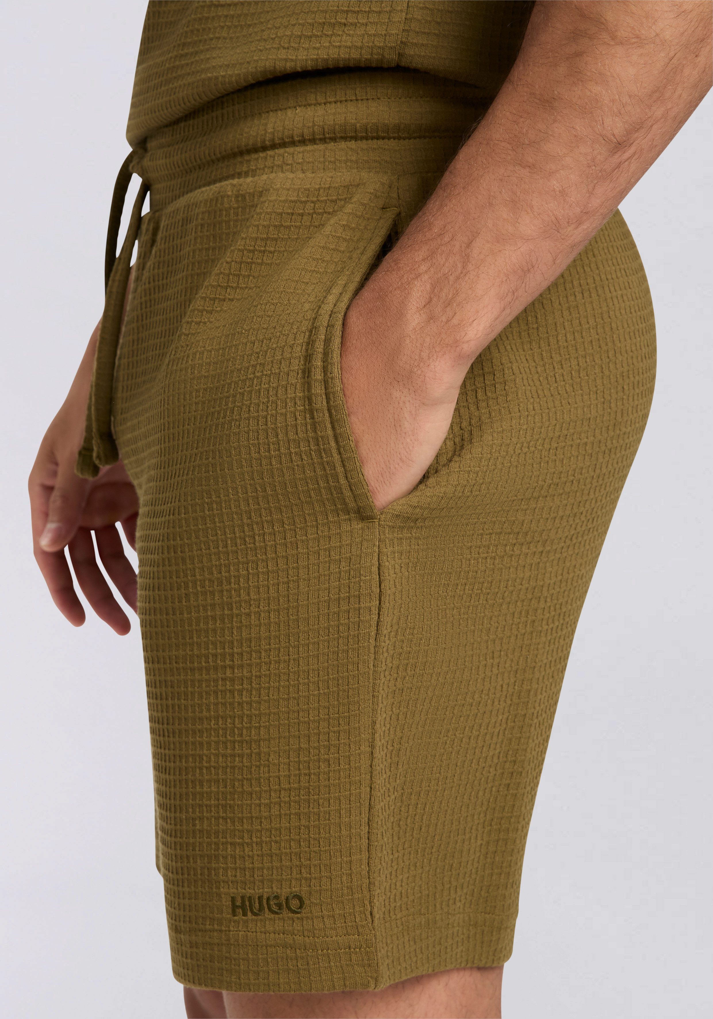 HUGO Pyjamashorts Austin Short mit Tunnelzug