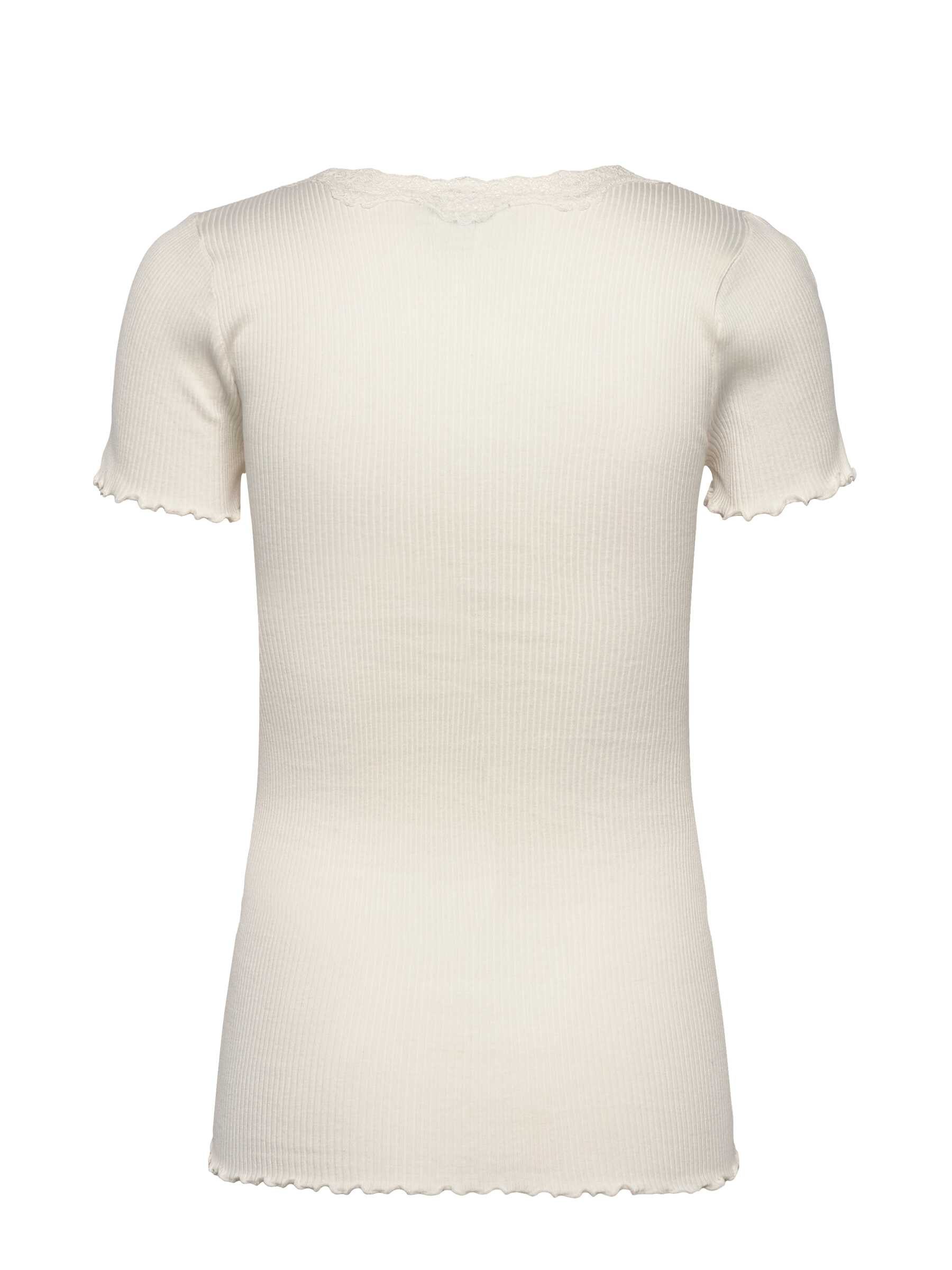 rosemunde Spitzenshirt Beatha lace t-shirt mit Seide mit Seide wunderschönes Halbarmshirt mit edler Spitze am Rundhalsausschnitt