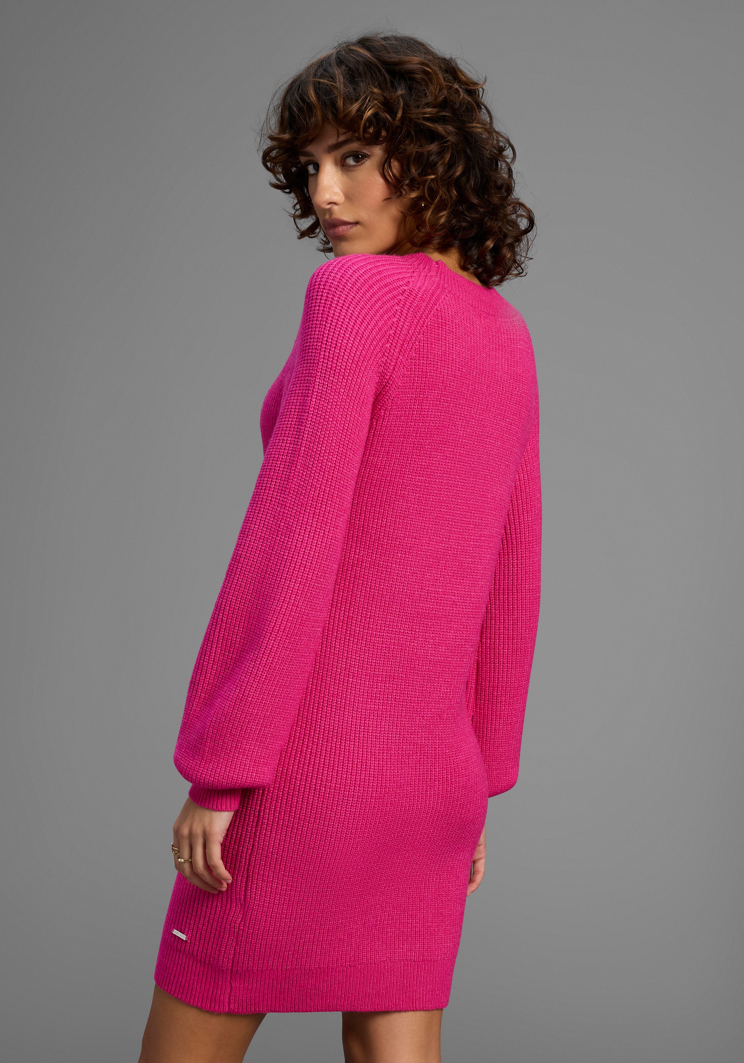 Laura Scott Strickkleid mit modischem Strickmuster günstig online kaufen