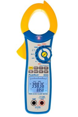 PeakTech Strommessgerät PeakTech 1655: Stromzangenamperemeter ~ 1500 A AC/DC mit TrueRMS & DMM, 1-tlg.