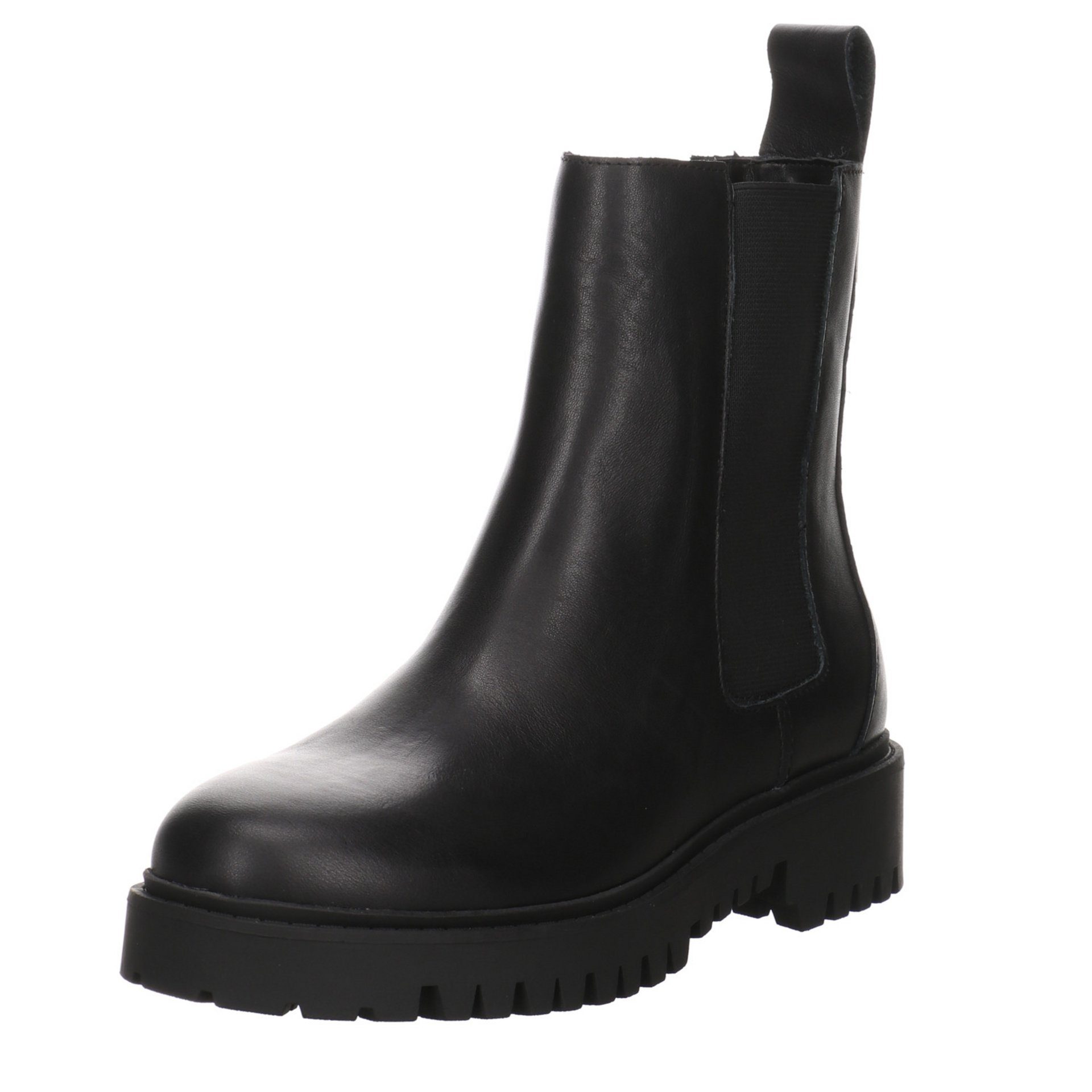 uni Chelsea-Boots Leder-/Textilkombination Guess Oakess Leder-/Textilkombination black Chelseaboots