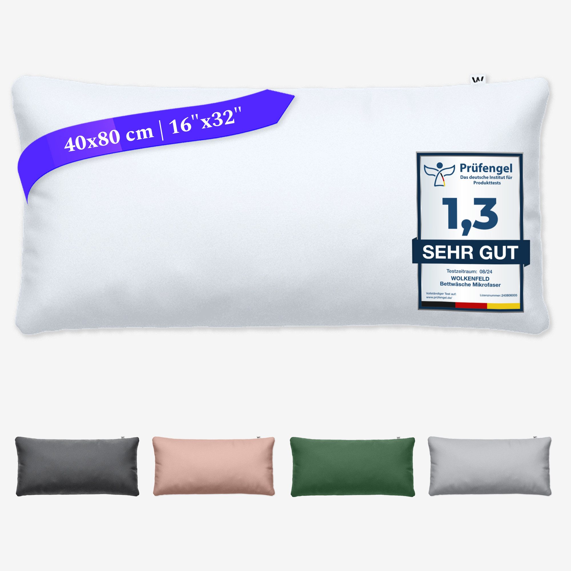 Wolkenfeld Kissenbezug Mikrofaser Kissenbezug - Allergiker günstig online kaufen