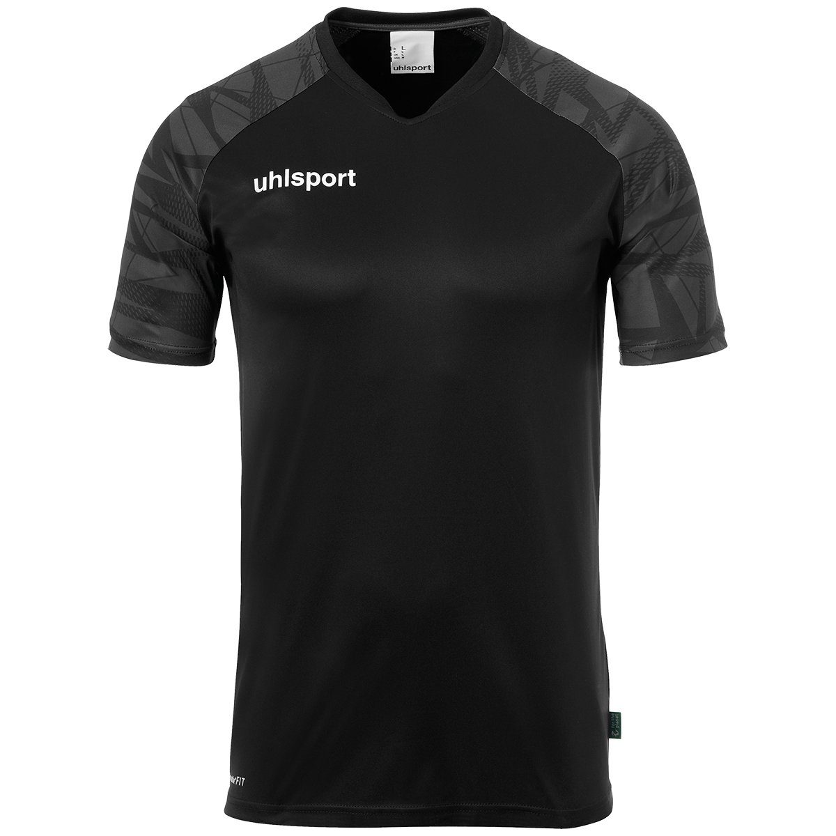 GOAL uhlsport schwarz/anthra Trainings-T-Shirt 25 Trainingsshirt atmungsaktiv TRIKOT uhlsport KURZARM