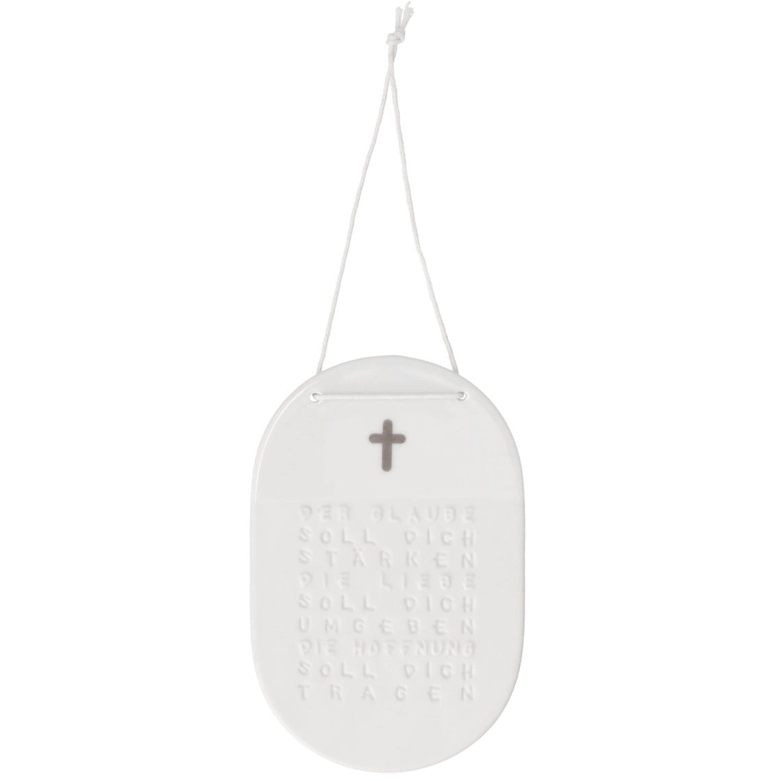 Dekoobjekt Porzellanschild "Glaube" von räder design