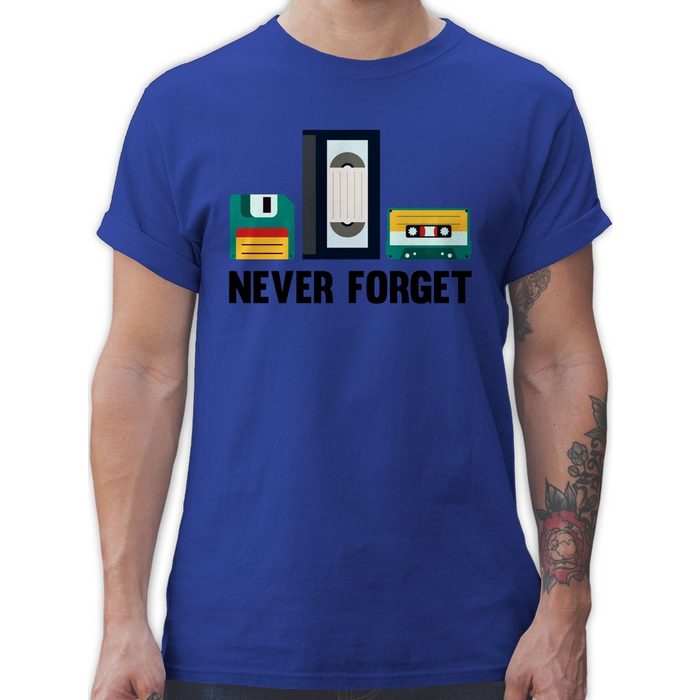 Shirtracer T-Shirt Never forget - Nerd Geschenke - Herren Premium T-Shirt never forget t-shirt - herren nerd shirt - geek geschenke
